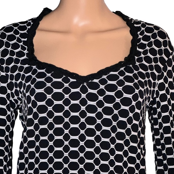 Rayure Paris black and white patterned blouse - Picture 2 of 5